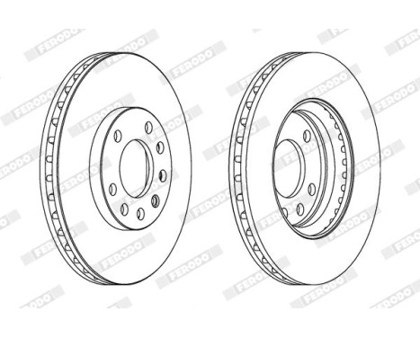 Brake Disc PREMIER DDF1644C Ferodo