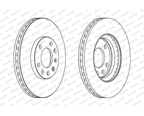 Brake Disc PREMIER DDF1644C Ferodo