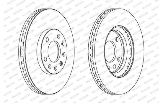 Brake Disc PREMIER DDF1644C Ferodo
