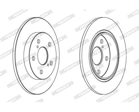Brake Disc PREMIER DDF1645 Ferodo, Image 2