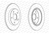Brake Disc PREMIER DDF1645 Ferodo