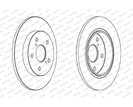 Brake Disc PREMIER DDF1645 Ferodo