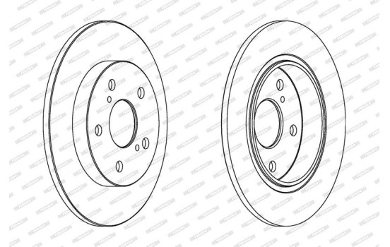 Brake Disc PREMIER DDF1645 Ferodo