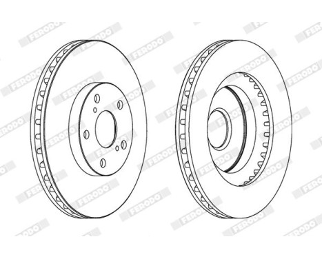 Brake Disc PREMIER DDF1646 Ferodo, Image 2