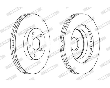 Brake Disc PREMIER DDF1646 Ferodo, Image 2