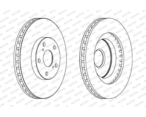 Brake Disc PREMIER DDF1646 Ferodo, Image 2