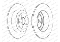 Brake Disc PREMIER DDF1647C Ferodo