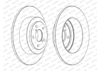 Brake Disc PREMIER DDF1647C Ferodo
