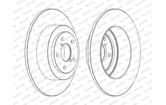 Brake Disc PREMIER DDF1647C Ferodo