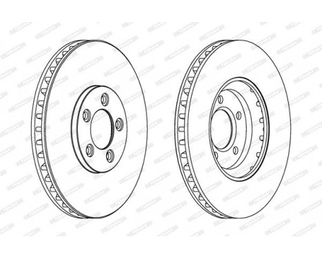 Brake Disc PREMIER DDF1648 Ferodo, Image 2