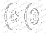 Brake Disc PREMIER DDF1648C Ferodo