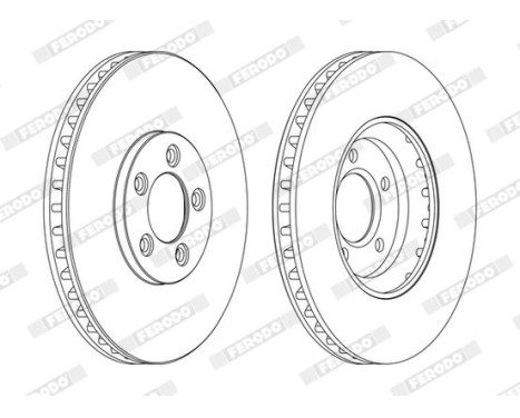 Brake Disc PREMIER DDF1648C Ferodo