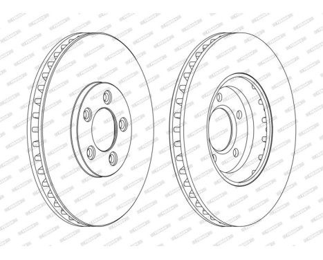 Brake Disc PREMIER DDF1648C Ferodo