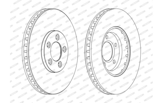 Brake Disc PREMIER DDF1648C Ferodo