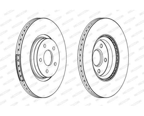 Brake Disc PREMIER DDF1649C-1 Ferodo, Image 2