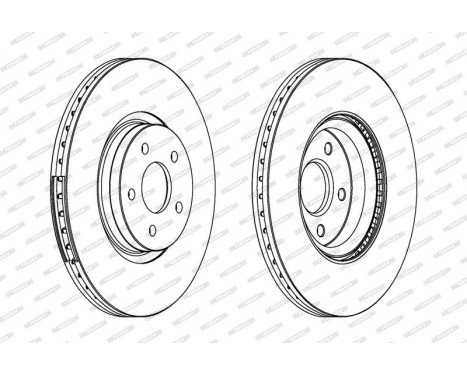 Brake Disc PREMIER DDF1649C-1 Ferodo, Image 2