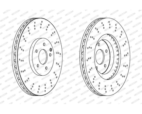 Brake Disc PREMIER DDF1650C-1 Ferodo, Image 2