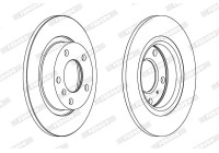 Brake Disc PREMIER DDF1651C Ferodo