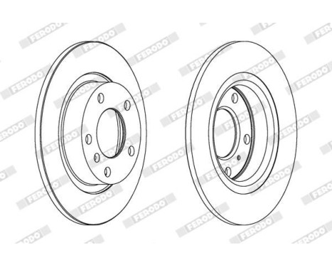 Brake Disc PREMIER DDF1651C Ferodo