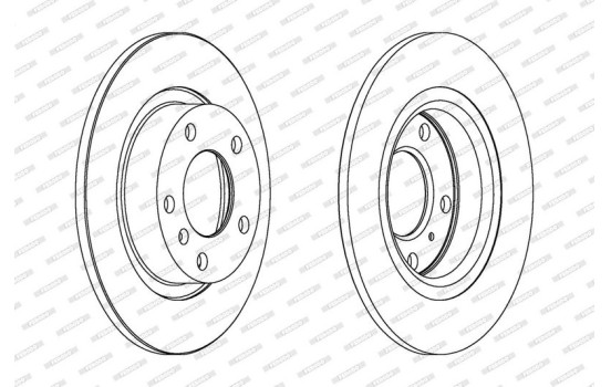 Brake Disc PREMIER DDF1651C Ferodo
