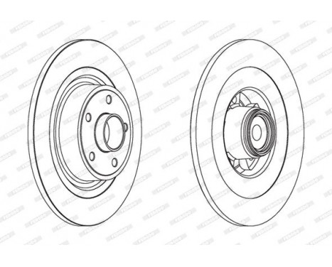 Brake Disc PREMIER DDF1654-1 Ferodo, Image 2