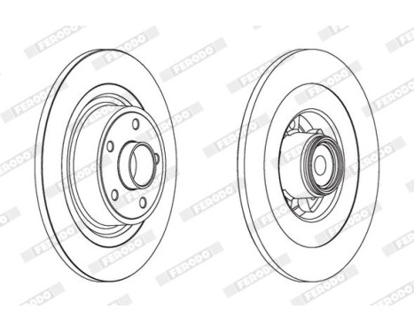 Brake Disc PREMIER DDF1654-1 Ferodo, Image 2