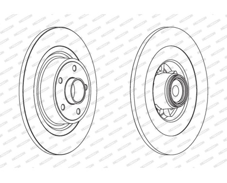 Brake Disc PREMIER DDF1654-1 Ferodo, Image 2