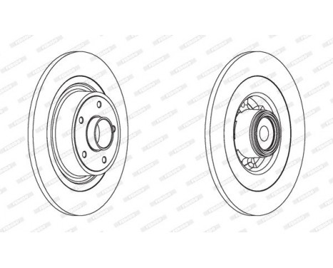 Brake Disc PREMIER DDF1655-1 Ferodo