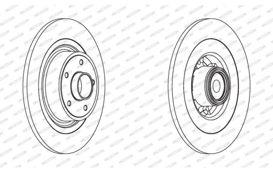 Brake Disc PREMIER DDF1655-1 Ferodo