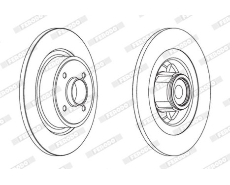 Brake Disc PREMIER DDF1656-1 Ferodo, Image 2