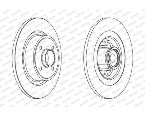 Brake Disc PREMIER DDF1656-1 Ferodo, Image 2
