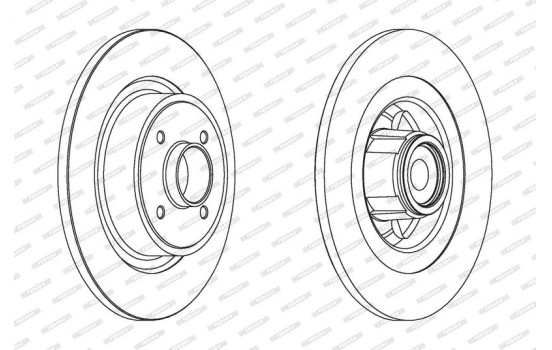 Brake Disc PREMIER DDF1656-1 Ferodo, Image 2