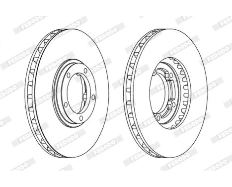 Brake Disc PREMIER DDF1658 Ferodo, Image 2