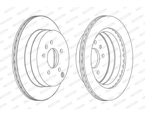 Brake Disc PREMIER DDF1660C Ferodo