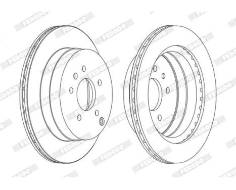 Brake Disc PREMIER DDF1660C Ferodo