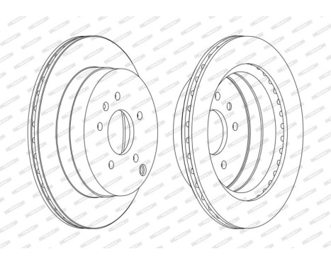 Brake Disc PREMIER DDF1660C Ferodo