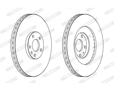 Brake Disc PREMIER DDF1661C-1 Ferodo