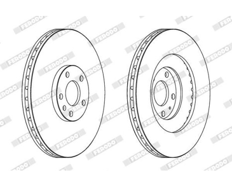 Brake Disc PREMIER DDF1661C-1 Ferodo