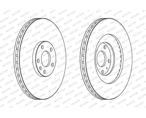 Brake Disc PREMIER DDF1661C-1 Ferodo