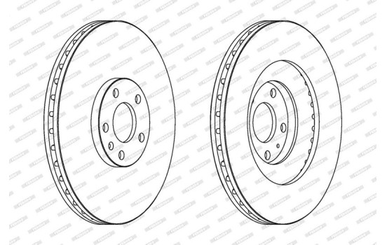 Brake Disc PREMIER DDF1661C-1 Ferodo