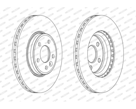 Brake Disc PREMIER DDF1663C Ferodo, Image 2