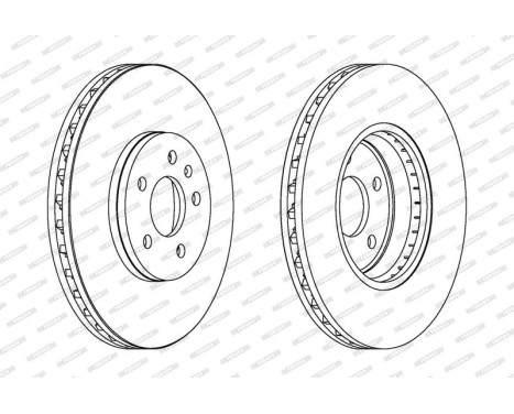 Brake Disc PREMIER DDF1664 Ferodo, Image 2