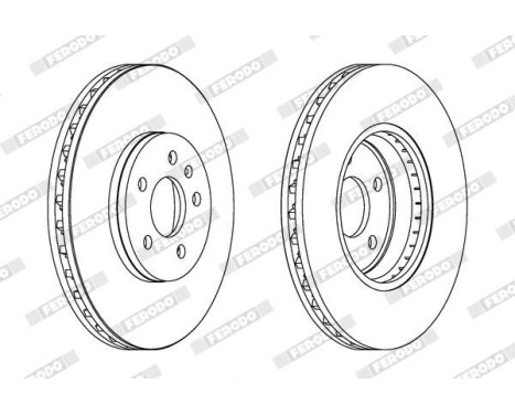 Brake Disc PREMIER DDF1664C Ferodo