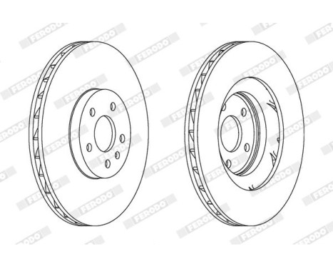 Brake Disc PREMIER DDF1665C-1 Ferodo, Image 2