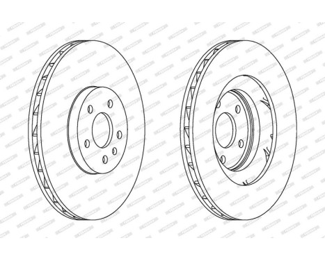 Brake Disc PREMIER DDF1665C-1 Ferodo, Image 2