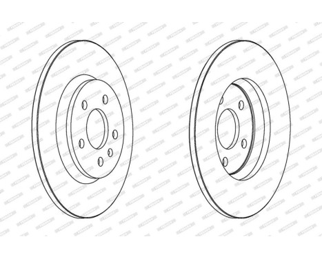 Brake Disc PREMIER DDF1666C Ferodo, Image 2