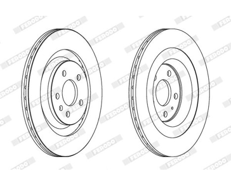 Brake Disc PREMIER DDF1667C Ferodo