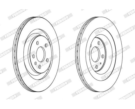 Brake Disc PREMIER DDF1667C Ferodo