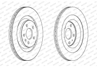 Brake Disc PREMIER DDF1667C Ferodo