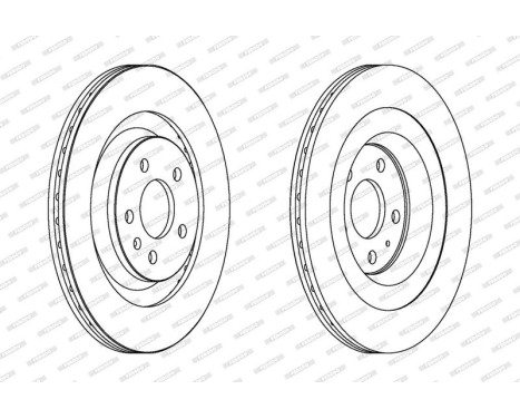 Brake Disc PREMIER DDF1667C Ferodo